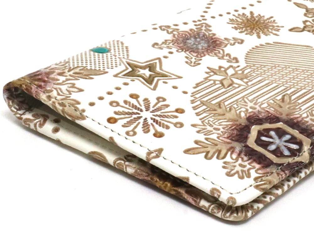Snow Ornaments (Brown) Double Sided Business Card Case