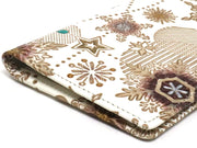 Snow Ornaments (Brown) Double Sided Business Card Case
