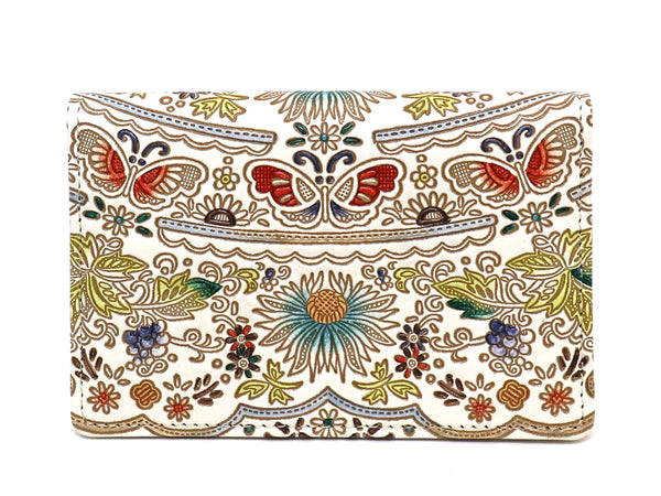 Mo Li Hua - Jasmine Flower (Blue) Double Sided Business Card Case