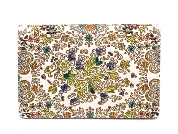 Mo Li Hua - Jasmine Flower (Blue) Double Sided Business Card Case
