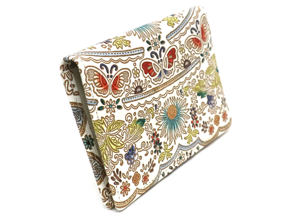 Mo Li Hua - Jasmine Flower (Blue) Double Sided Business Card Case