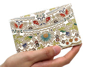 Mo Li Hua - Jasmine Flower (Blue) Double Sided Business Card Case