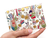 Popcorn Girl (Vitamin colors) Double Sided Business Card Case