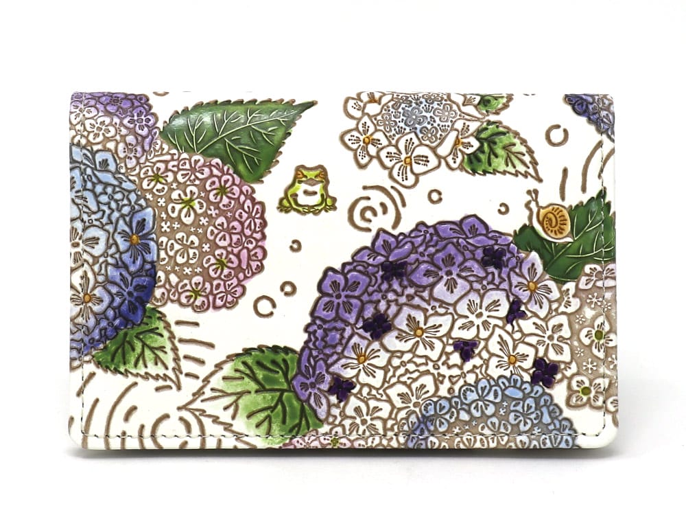 Hydrangeas Double Sided Business Card Case
