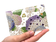 Hydrangeas Double Sided Business Card Case