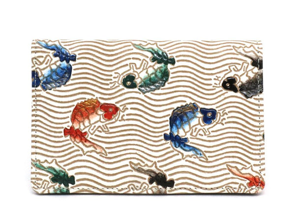 Carps leaping the waterfall  Business Card Case