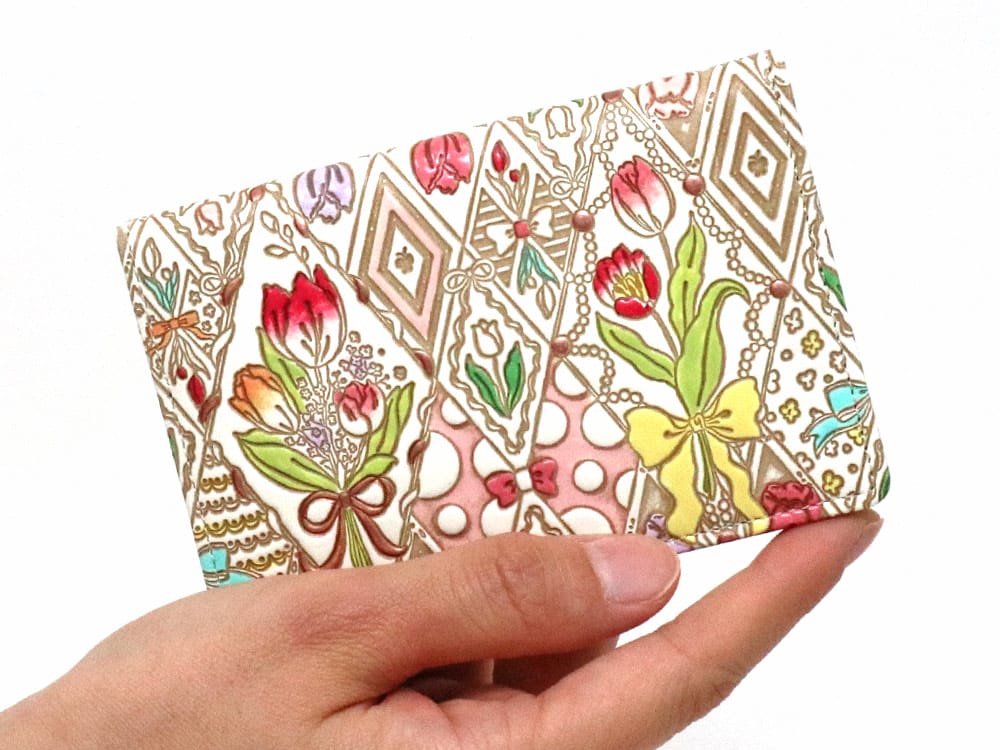 Tulips Double Sided Business Card Case