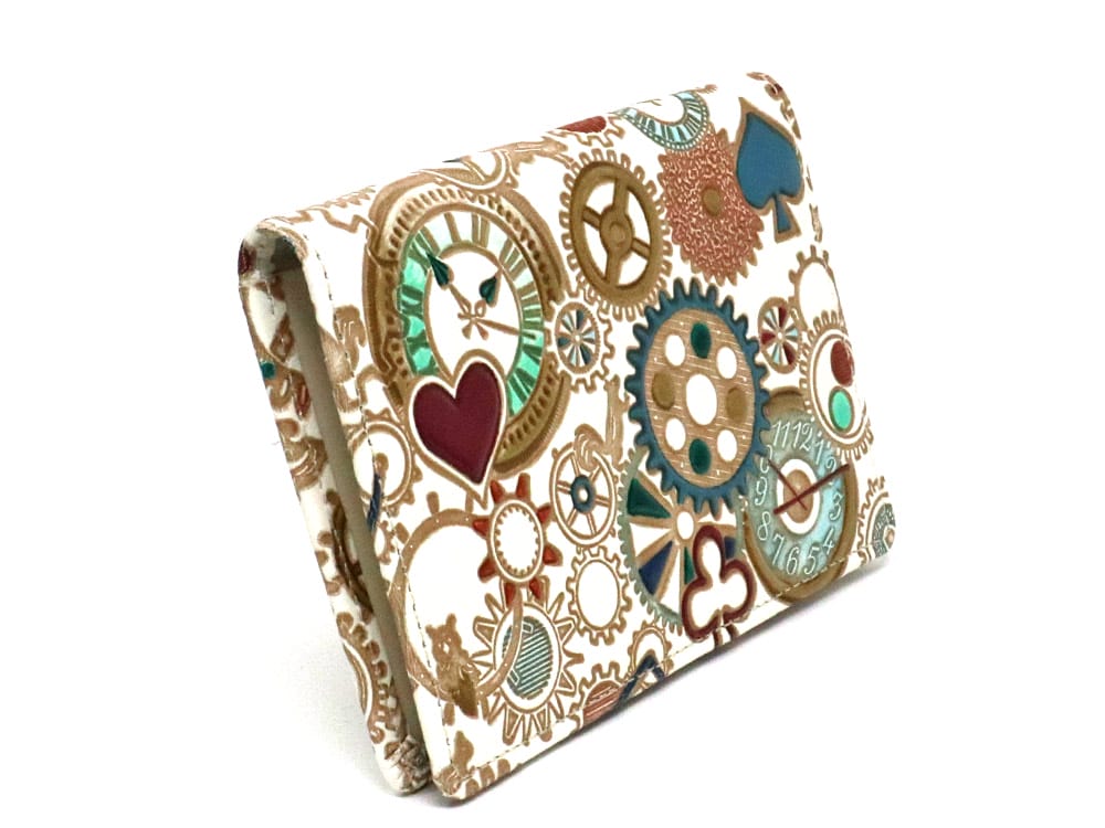 Gears Of Time (Blue-Green) Double Sided Business Card Case
