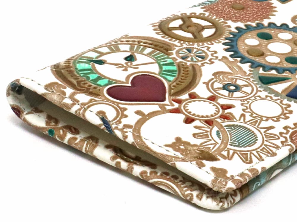 Gears Of Time (Blue-Green) Double Sided Business Card Case