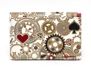 Gears Of Time (Red-Black) Double Sided Business Card Case