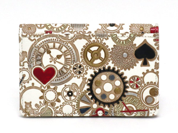 Gears Of Time (Red-Black) Double Sided Business Card Case