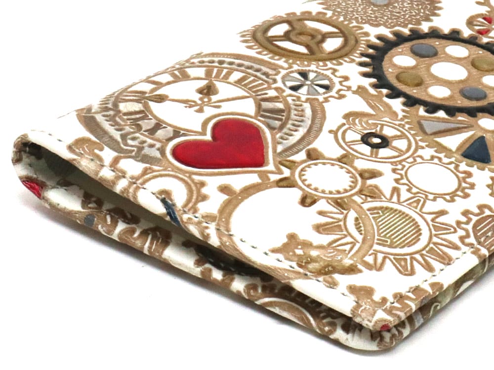 Gears Of Time (Red-Black) Double Sided Business Card Case