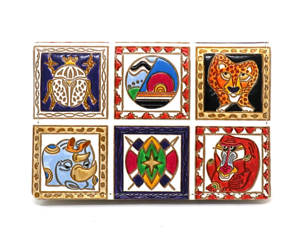 Africa Double Sided Business Card Case
