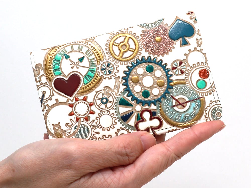 Gears Of Time (Blue-Green) Business Card Case