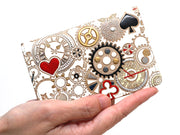 Gears Of Time (Red-Black) Business Card Case