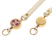 Pink Retractable reel strap