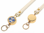 Blue Retractable reel strap