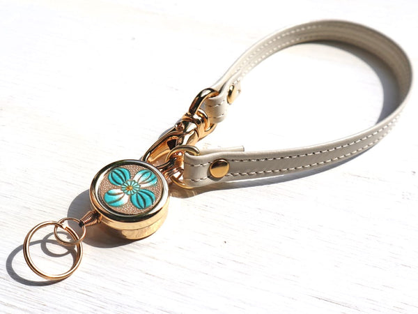 Green Retractable reel strap