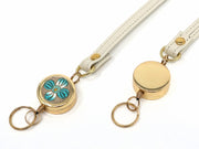 Green Retractable reel strap