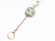 Green Retractable reel strap