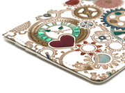 Gears Of Time (Blue-Green) Slim Minimalist Wallet