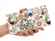 Gears Of Time (Blue-Green) Slim Minimalist Wallet