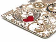 Gears Of Time (Red-Black) Slim Minimalist Wallet