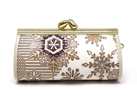 Snow Ornaments (Brown) Lipstick Case