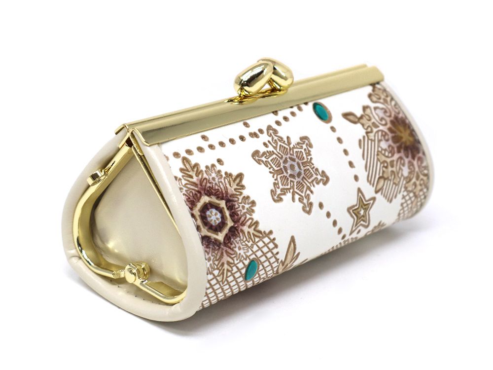 Snow Ornaments (Brown) Lipstick Case