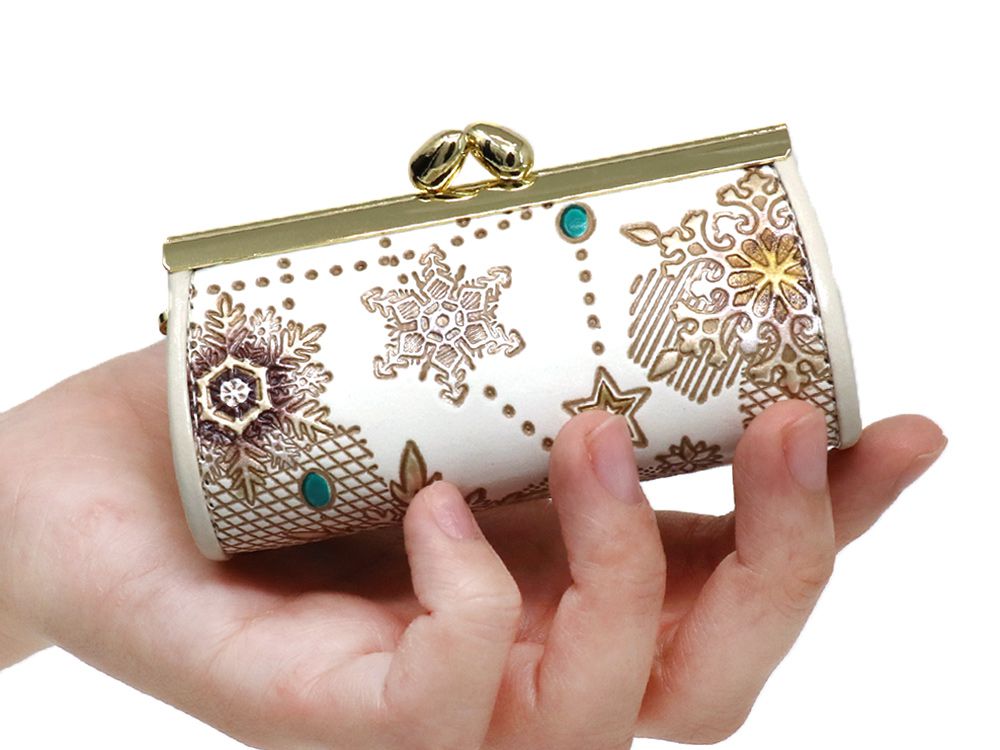 Snow Ornaments (Brown) Lipstick Case