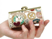 Gears Of Time (Blue-Green) Lipstick Case
