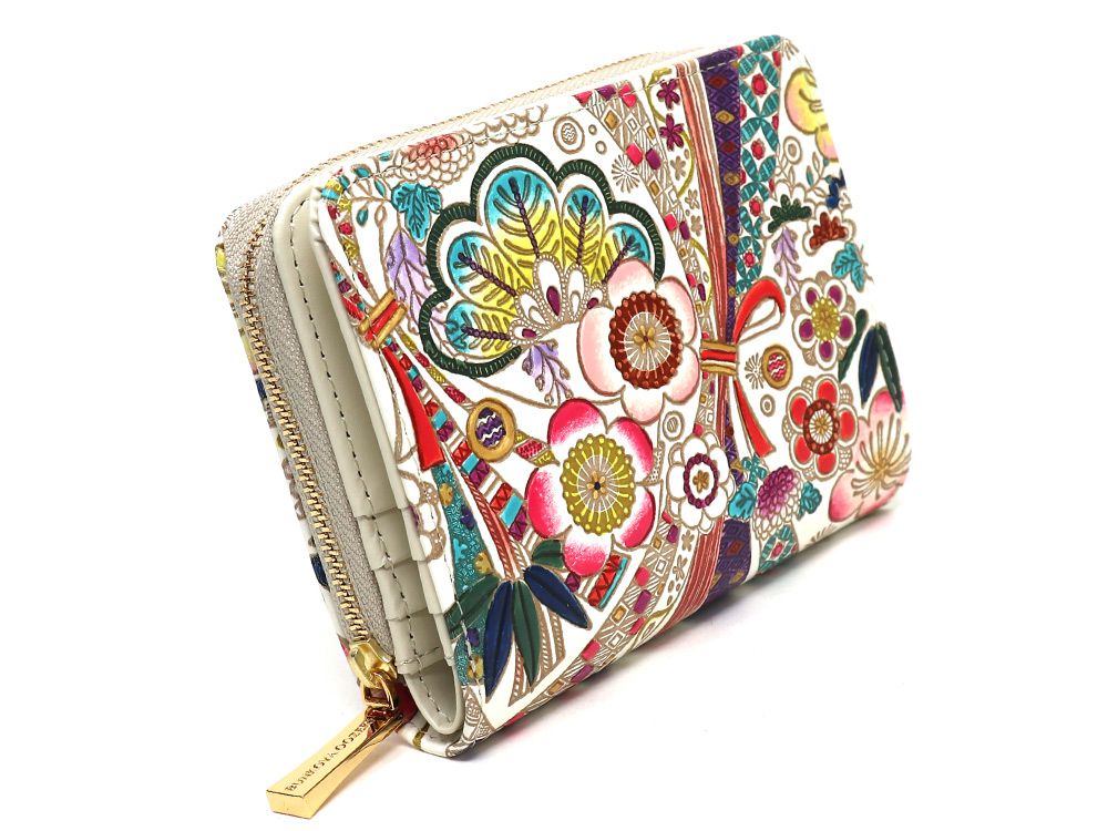 Noshi Ribbons Zippered Bi-fold Wallet