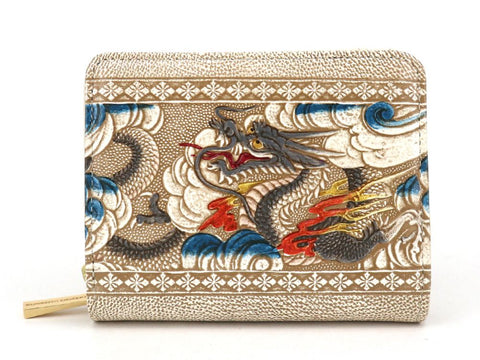 Dragon (Gray) Zippered Bi-fold Wallet