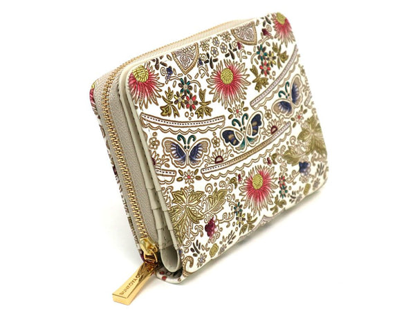 Mo Li Hua - Jasmine Flower (Pink) Zippered Bi-fold Wallet