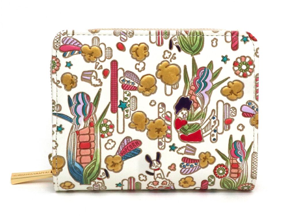 Popcorn Girl (Vitamin colors) Zippered Bi-fold Wallet