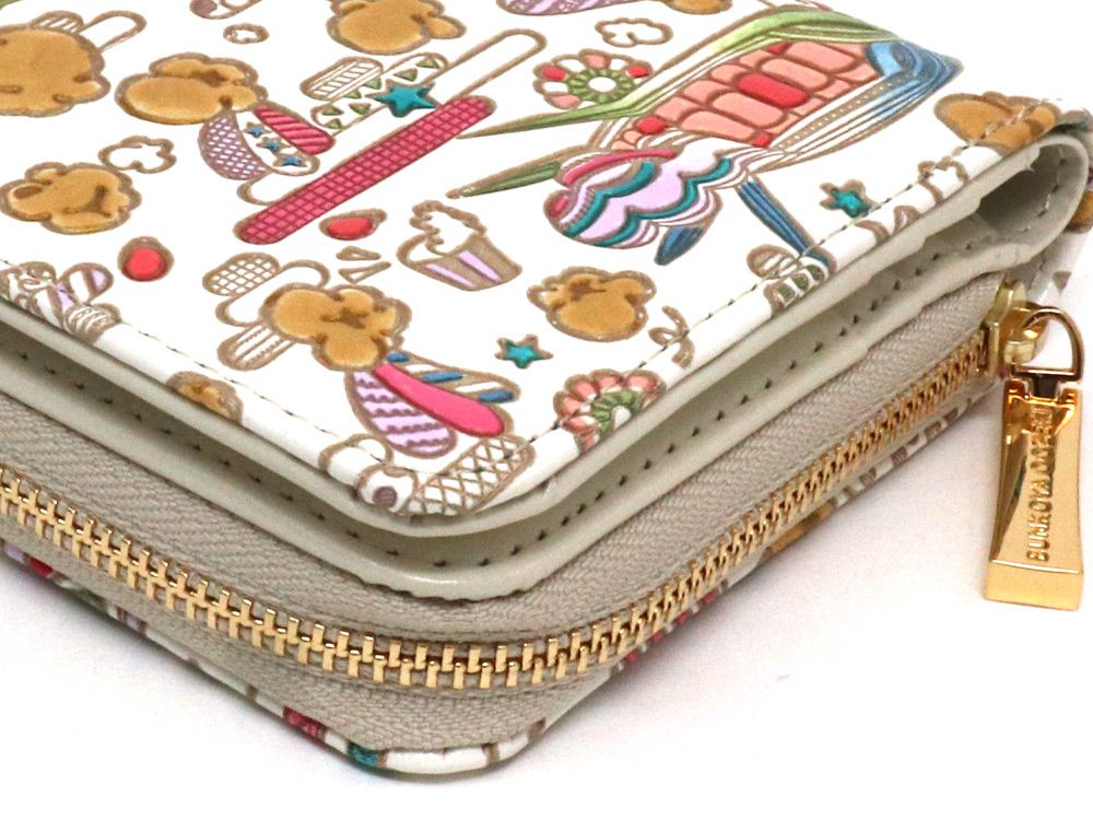 Popcorn Girl (Vitamin colors) Zippered Bi-fold Wallet