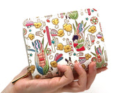 Popcorn Girl (Vitamin colors) Zippered Bi-fold Wallet