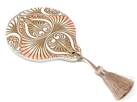 Rocaille (Pink) Hand Mirror