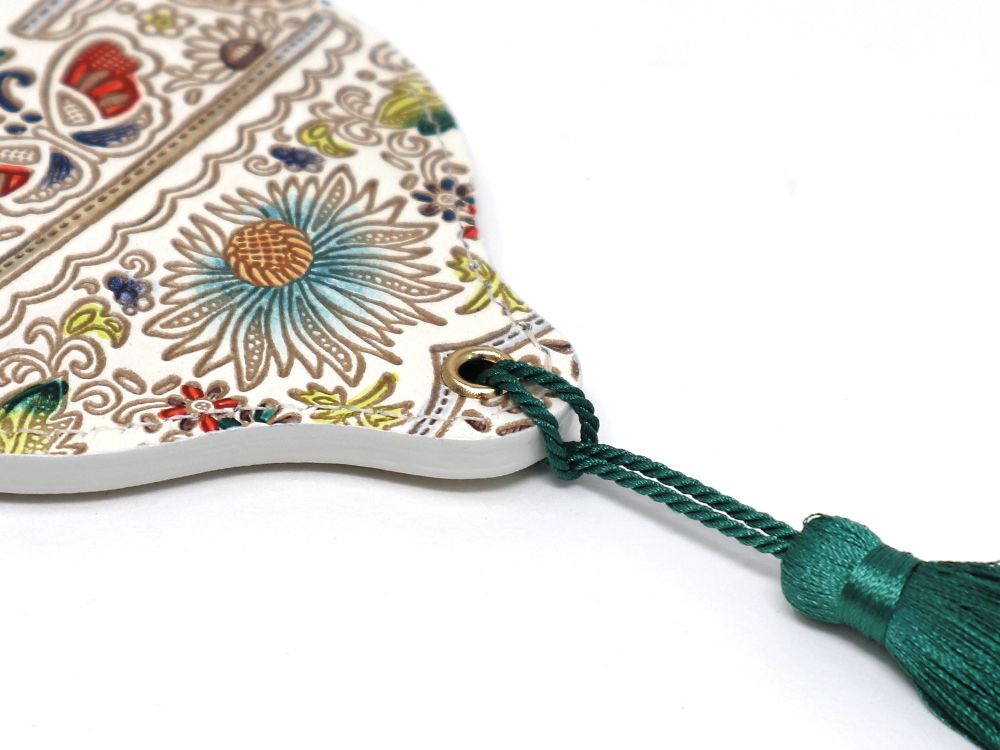 Mo Li Hua - Jasmine Flower (Blue) Hand Mirror