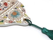 Mo Li Hua - Jasmine Flower (Blue) Hand Mirror