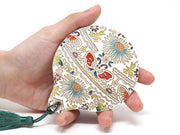 Mo Li Hua - Jasmine Flower (Blue) Hand Mirror