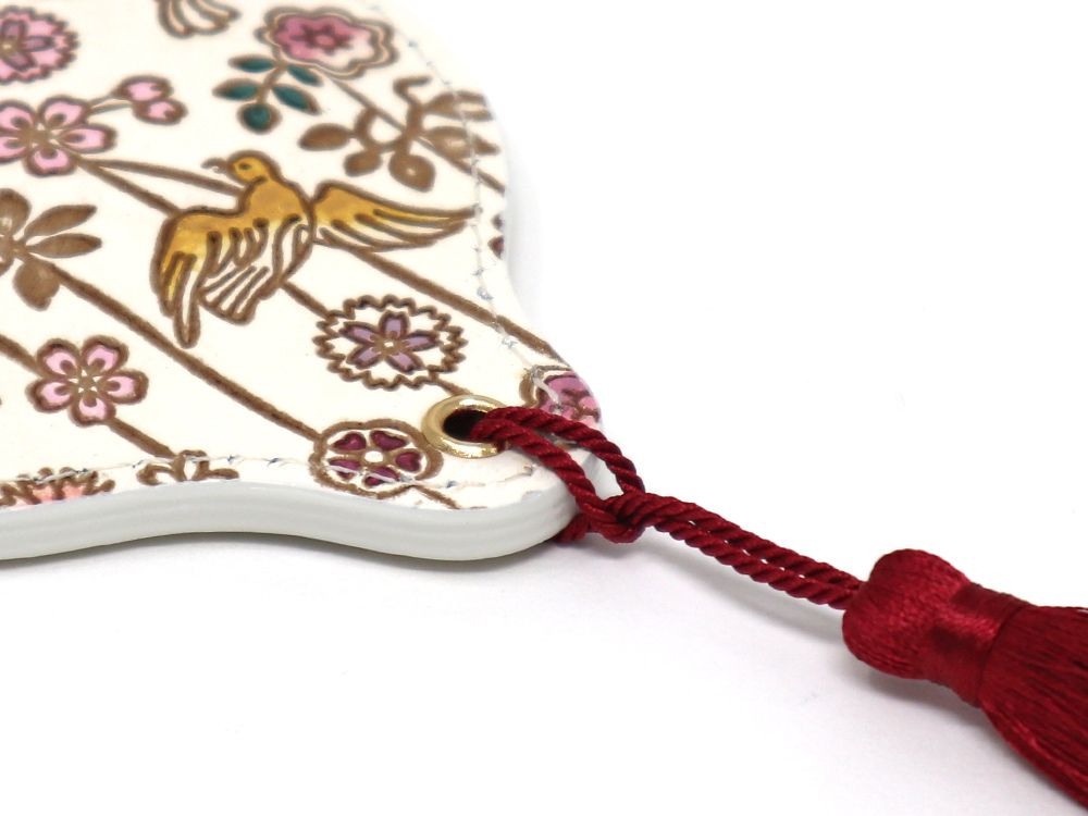 Birds and Cherry Blossoms Hand Mirror