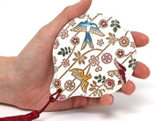 Birds and Cherry Blossoms Hand Mirror