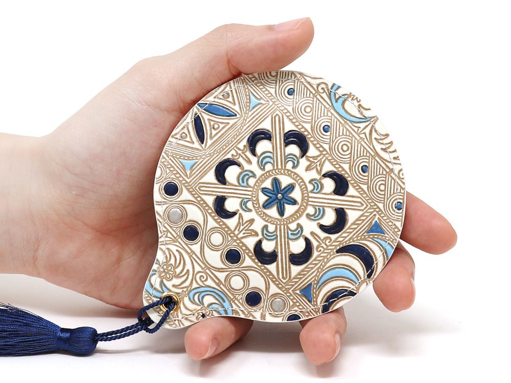 KINSHA - Persia Tiles (Blue) Hand Mirror
