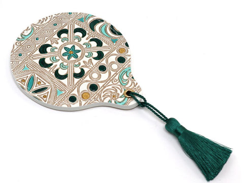 KINSHA - Persia Tiles (Green) Hand Mirror