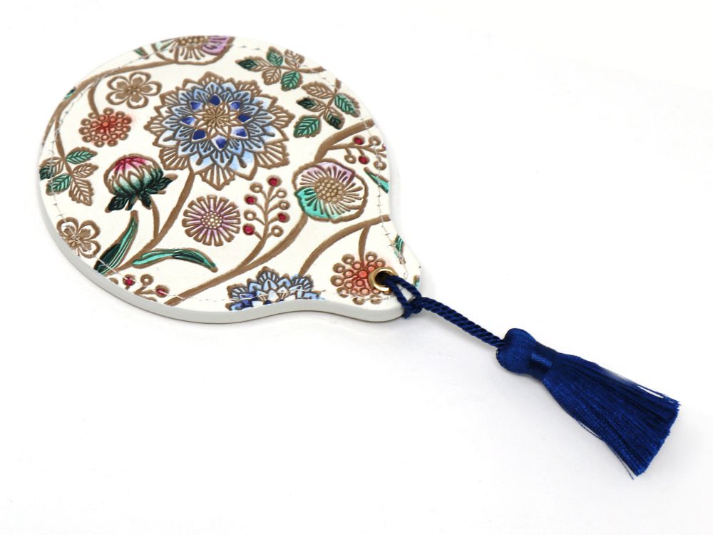 Dahlia (Cobalt Blue) Hand Mirror