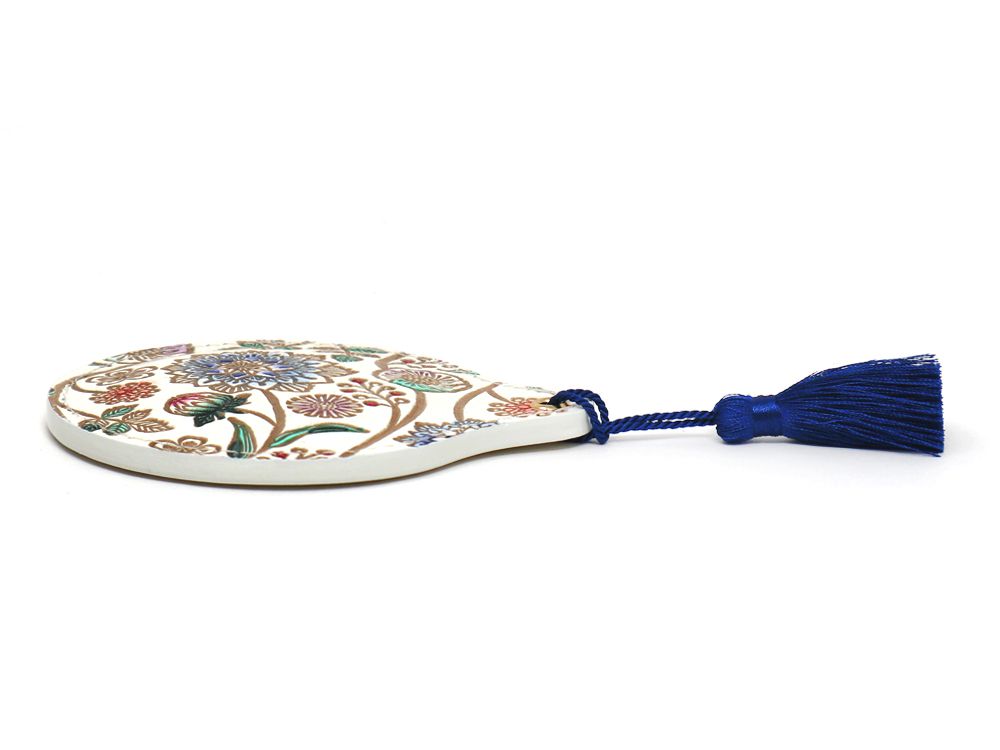 Dahlia (Cobalt Blue) Hand Mirror