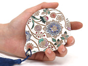 Dahlia (Cobalt Blue) Hand Mirror