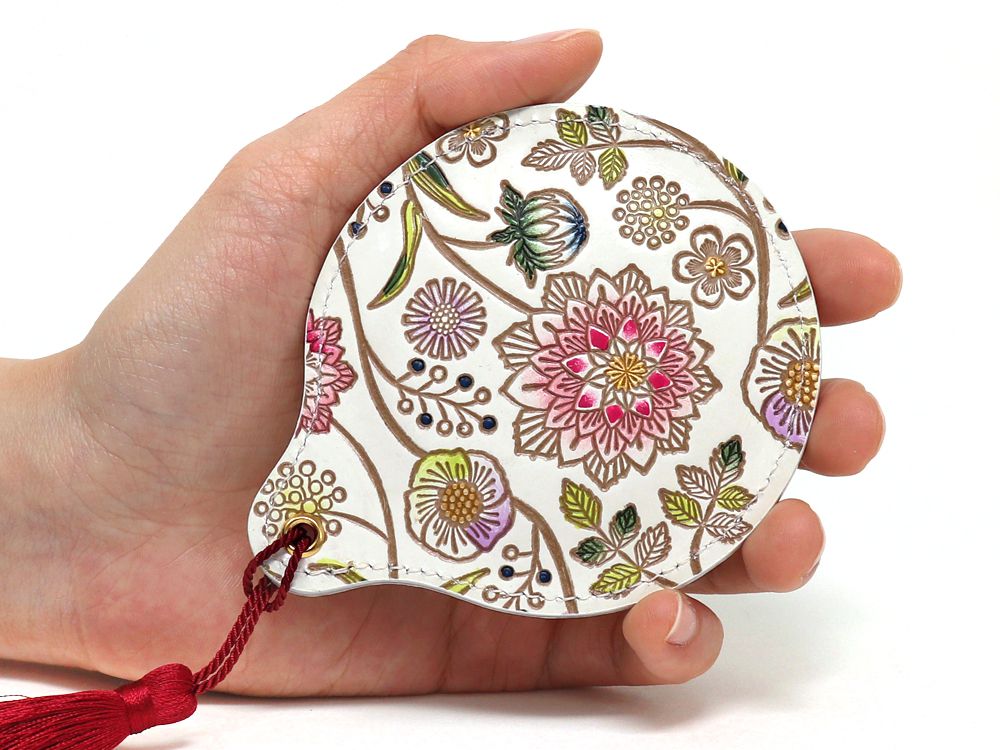 Dahlia (Berry Pink) Hand Mirror