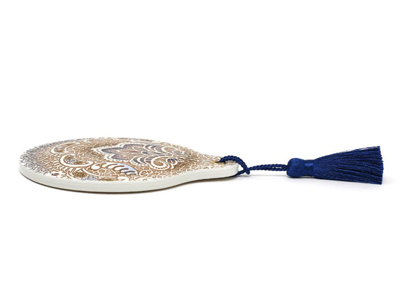Antique Lace (Blue) Hand Mirror